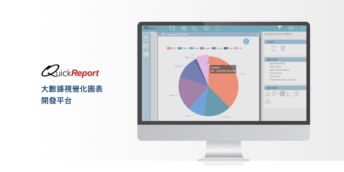 QuickReport大數據視覺化圖表開發平台